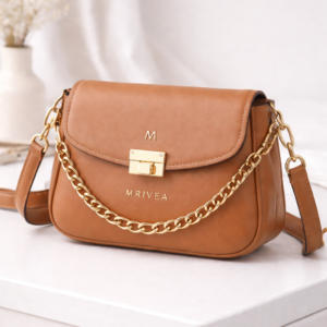 luxe sling bag tan